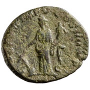 As - Commodus TR P VIII IMP V COS IIII P P S C; Fortuna, Rome, 183 reverse image