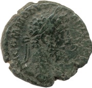 As - Commodus TR P VIIII IMP VI COS IIII P P S C; Roma and Victory obverse image