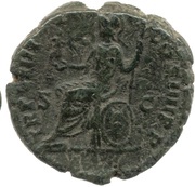 As - Commodus TR P VIIII IMP VI COS IIII P P S C; Roma and Victory, Rome, 183-184 reverse image