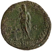 As - Commodus VOT SVSC DEC P M TR P VIIII IMP VII COS IIII P P S C, Rome, 184 reverse image