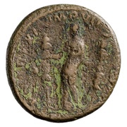 As - Commodus CONC MIL P M TR P XI IMP VII COS IIII P P S C; Concordia, Rome, 185 reverse image