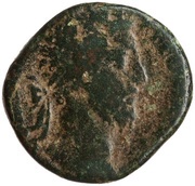 As - Commodus P M TR P XI IMP VII COS V P P S C; Janus obverse image