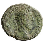 As - Commodus IOVI EXSVPER P M TR P XII IMP VIII COS V P P S C; Jupiter obverse image