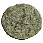 As - Commodus IOVI EXSVPER P M TR P XII IMP VIII COS V P P S C; Jupiter, Rome, 186-187 reverse image