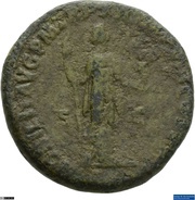 As - Commodus NOBILIT AVG P M TR P XII IMP VIII COS V P P S C; Nobilitas, Rome, 186-187 reverse image