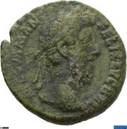 As - Commodus OPTIME MAXIME COS V P P S C; Jupiter obverse image