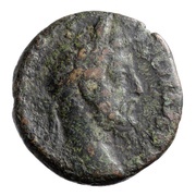 As - Commodus S P Q R LAETITIAE C V P D S C obverse image