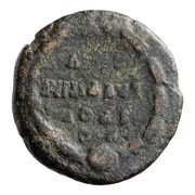 As - Commodus S P Q R LAETITIAE C V P D S C, Rome, 186-189 reverse image