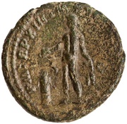 As - Commodus P M TR P XIII IMP VIII COS V P P S C; Genius, Rome, 187-188 reverse image