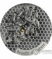 1000 Francs Honeybee reverse image