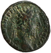 As - Commodus APOL MONETAE P M TR P XV IMP VIII COS VI S C; Apollo obverse image