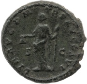 As - Commodus LIB AVG P M TR P XV COS VI S C; Libertas, Rome, 190 reverse image