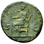 As - Pertinax OPI DIVIN TR P COS II S C; Ops, Rome, 193 reverse image