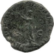 As - Pertinax PROVIDENTIAE DEORVM COS II S C; Providentia, Rome, 193 reverse image