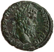 As - Pertinax PROVIDENTIAE DEORVM COS II S C; Providentia obverse image