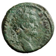 As - Septimius Severus VICT AVG TR P II COS II P P S C; Victory obverse image