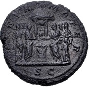 As - Julia Domna VESTA MATER S C, Rome, 196-211 reverse image