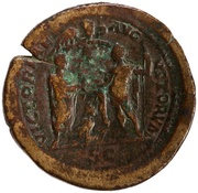 As - Geta and Caracalla VICTORIAE AVGVSTORVM S C, Rome, 200-202 reverse image