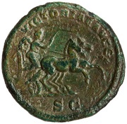 As - Septimius Severus VICTORIAE AVGG S C; Victory, Rome, 202-210 reverse image