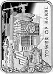 1000 Francs Tower of Babel, Cameroon, 2021 reverse image