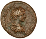 As - Caracalla COS LVD SAECVL FEC S C; Hercules, Bacchus, and Liber obverse image