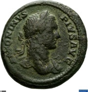 As - Caracalla PONTIF TR P X COS II S C obverse image