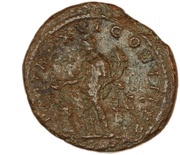 As - Septimius Severus P M TR P XVI COS III P P S C; Genius, Rome, 208 reverse image