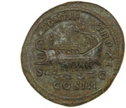 As - Caracalla PONTIF TR P XI COS III S C, Rome, 208 reverse image