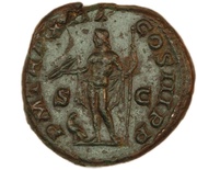 As - Septimius Severus P M TR P XVII COS III P P S C; Jupiter, Rome, 209 reverse image