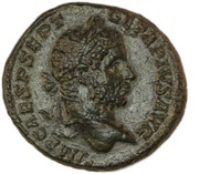 As - Geta PONTIF TR P II COS II S C; Mars obverse image