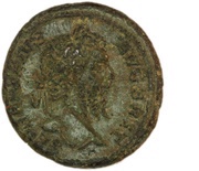 As - Septimius Severus VICTORIAE BRITTANNICAE S C; Victory obverse image