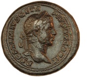 As - Geta VICTORIAE BRITTANICAE S C; Victory obverse image