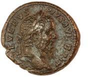As - Septimius Severus FORT RED P M TR P XIX COS III P P S C; Fortuna obverse image
