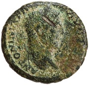 As - Caracalla FORT RED P M TR P XIIII COS III P P S C; Fortuna obverse image