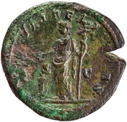 As - Julia Domna SAECVLI FELICITAS S C; Felicitas, Rome, 211-217 reverse image