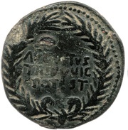 Dupondius T QVINCTIVS CRISPINV IIIVIR A A A F F S C obverse image
