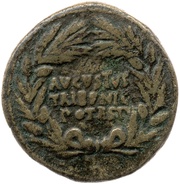 Dupondius T QVINCTIVS CRISPINVS IIIVIR A A A F F S C obverse image