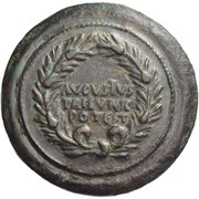 Dupondius M SANQVINIVS Q F IIIVIR A A A F F S C obverse image
