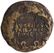 Dupondius C CASSIVS C F CELER IIIVIR A A A F F S C obverse image