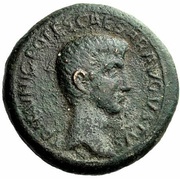Dupondius - Augustus C PLOTIVS RVFVS IIIVIR A A A F F S C obverse image