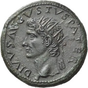 Dupondius - Augustus S C obverse image