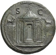 Dupondius - Augustus S C, Rome, 22-23 reverse image