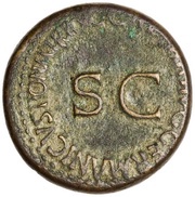 Dupondius - Nero and Drusus Caesar C CAESAR AVG GERMANICVS PON M TR POT, Rome, 37-38 reverse image