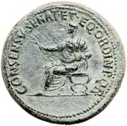 Dupondius - Augustus and Caligula CONSENSV SENAT ET EQ ORDIN P Q R; Rome, Rome, 37-41 reverse image