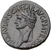 Dupondius - Claudius CERES AVGVSTA S C; Ceres obverse image