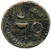 Dupondius - Nero SACERD COOPT IN OMN CONL SVPRA NVM EX S C, Rome, 50-54 reverse image