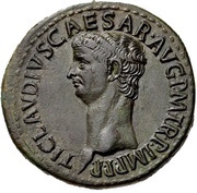Dupondius - Claudius CERES AVGVSTA S C; Ceres obverse image