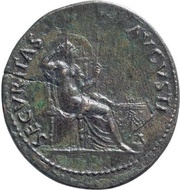 Dupondius - Nero SECVRITAS AVGVSTI; Securitas, Rome, 62-68 reverse image