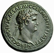 Dupondius - Nero VICTORIA AVGVSTI; Victory obverse image