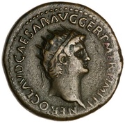 Dupondius - Nero MAC AVG S C II obverse image